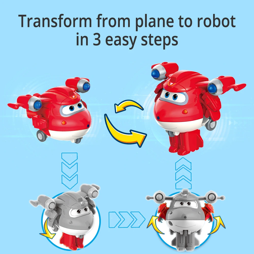 Миниатюрная трансформирующая игрушка S4 с супер крыльями самолет трансформер