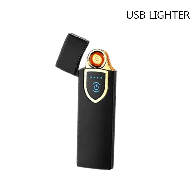 Электронная usb Зажигалка Encendedor перезаряжаемая сенсорная зажигалка с сенсорным