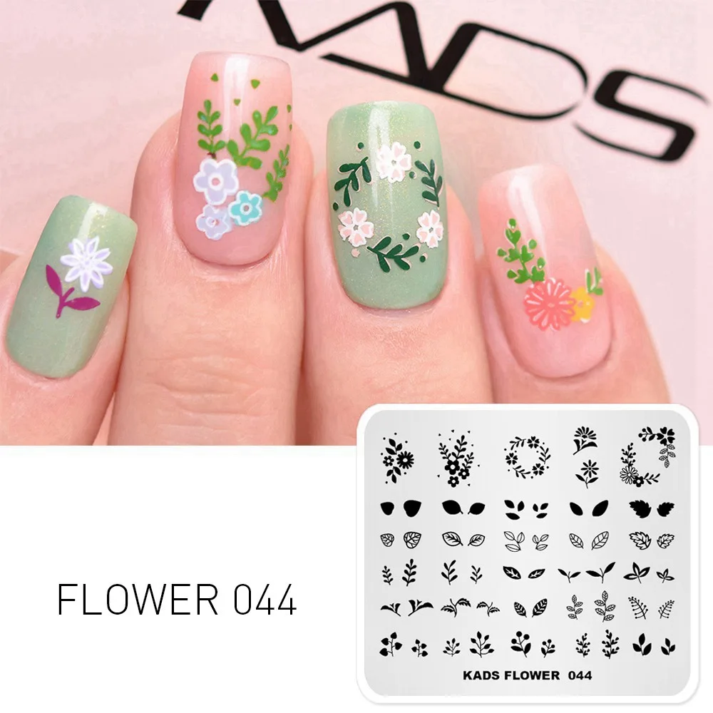 Flower 044 Нейл-арт шаблоны для стемпинга для нейл-арта 36 дизайнов цветок бабочка геометрическое изображение штамп Шаблон трафарет Инструменты для маникюра - Цвет: Flower 044