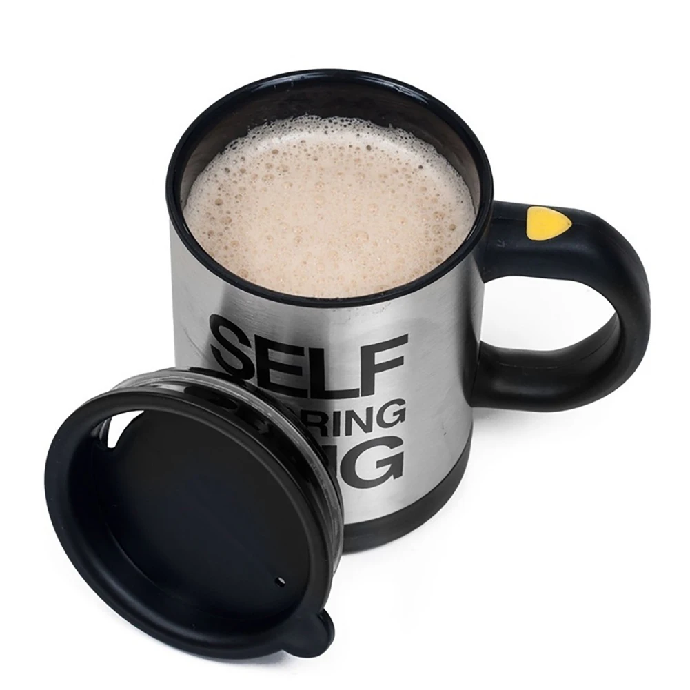 HOT 400ml Mugs Automatic Electric Lazy Self Stirring Cup Coffee Milk Mixing Mug Smart Stainless Steel Juice Mix Drinkware | Дом и сад