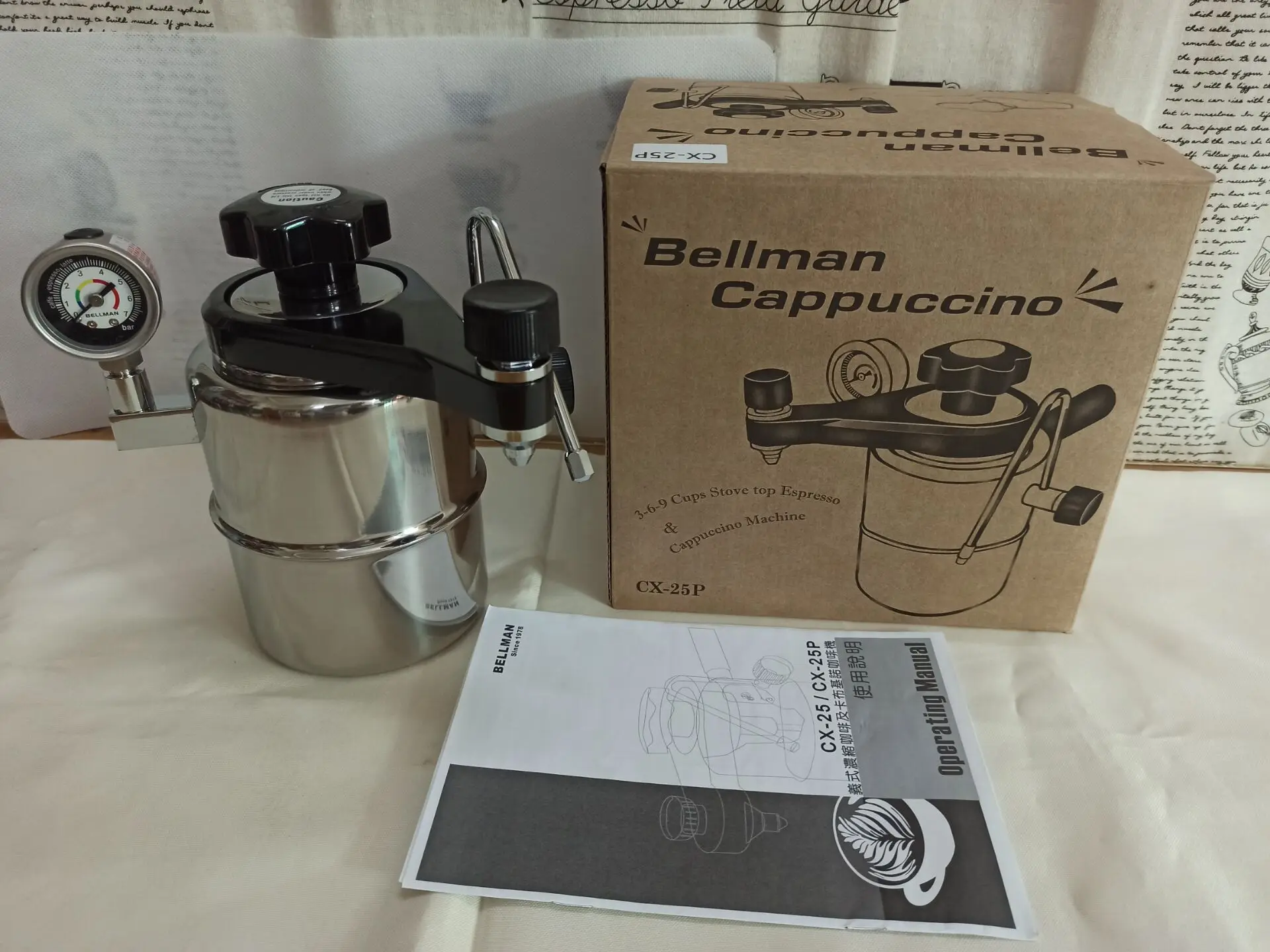 Капучино Эспрессо телефон Bellman модель плиты двойной клапан система из