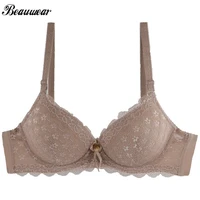 beauwear padded push up sutien for women sexy lingerie tops lace embroidery everyday push up bras 85 90 95 100 b c cup