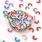 Мини радужные силиконовые бусины Kovict 50100200, детская пустышка с мультяшным рисунком, аксессуары для игрушек