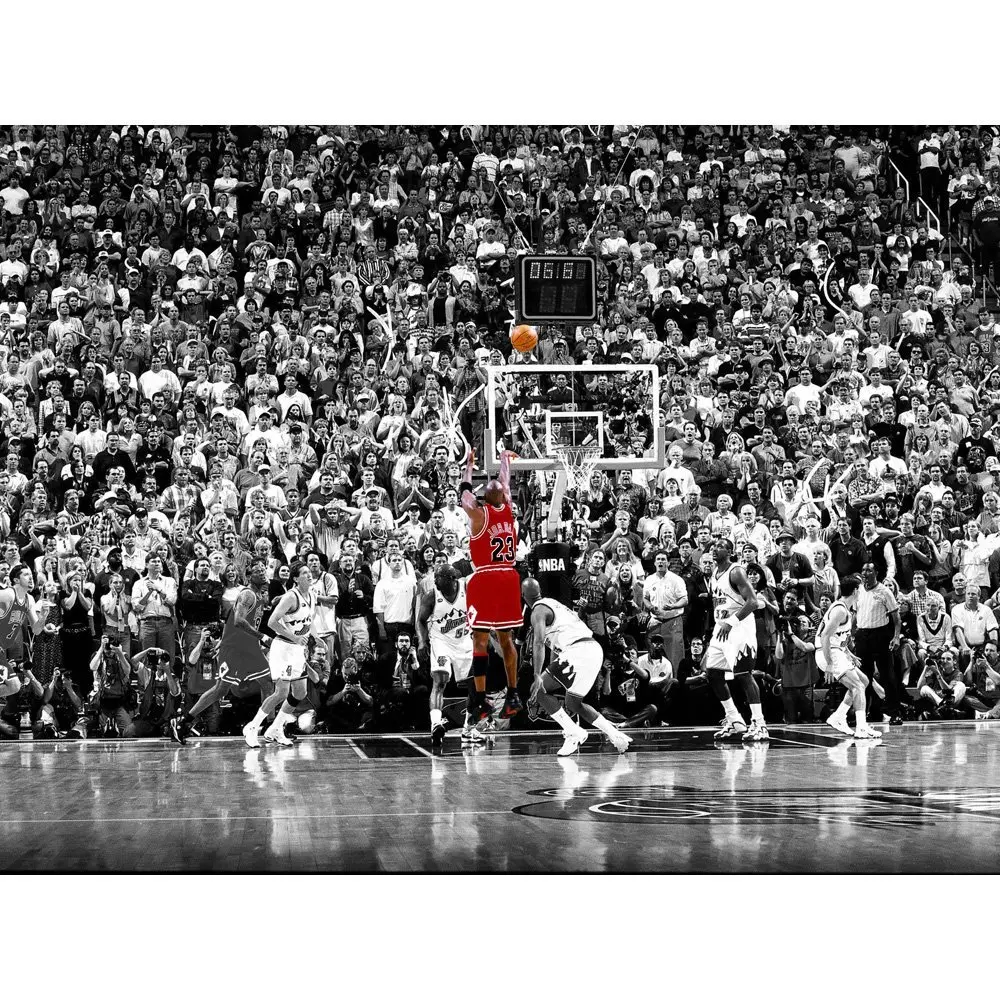 

Michael Jordan classic buzzer beater 1998 Chicago living room sports poster wall poster home decor canvas painting