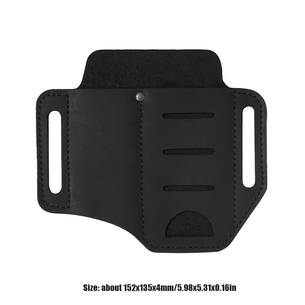 

Portable Leather Storage Pouch Outdoor Camping Hunting Tool Molle Waist Clip Bag for Family Outdoor Camping Accessories