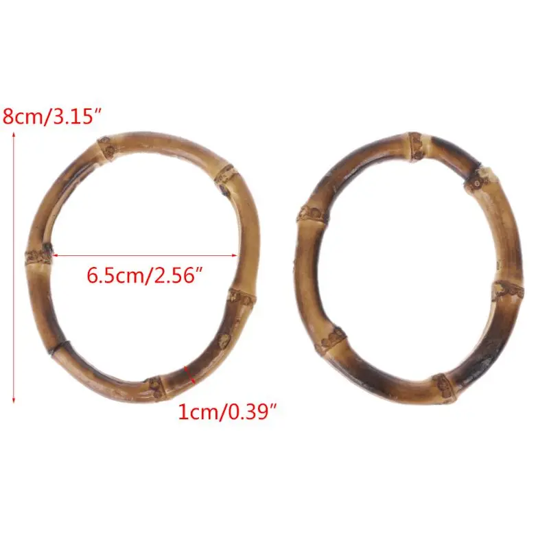 

DIY Nature Handmade Bag handle Bamboo Handle Frame Replacement Handle