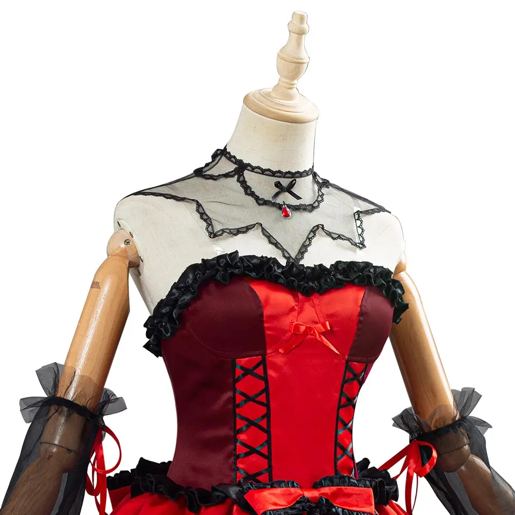 

Anime Date A Bullet Tokisaki Kurumi Cosplay Costume Women Girls Dress Outfit Halloween Carnival Costumes