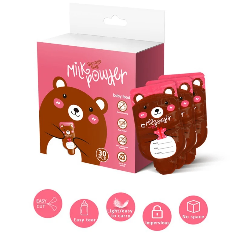 30 шт. Портативный детские одноразовые для молока пудреница сумка хранения 50 г