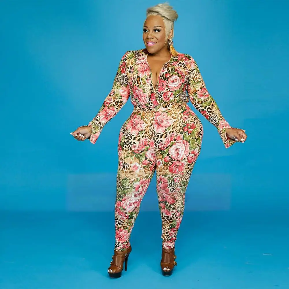 

corset gym for floral sleeve thick clothing womens one piece bodycon sexy 2020 jumpsuits