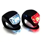 2 шт. светодиодный силиконовый Велосипедный спорт спереди и сзади светильник набор 3 режима Водонепроницаемый MTB Горный Дорожный велосипед Велоспорт головной светильник хвост Предупреждение лампа