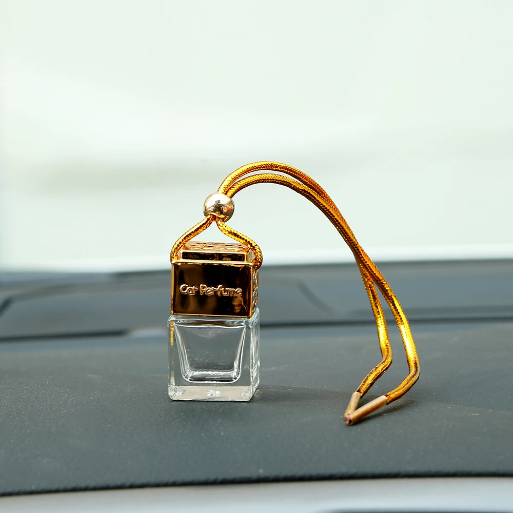 

For Essential Oils Diffuser Rearview Mirror Ornament Fragrance Car Hanging Perfume Car-styling Air Freshener Empty Glass Bottle