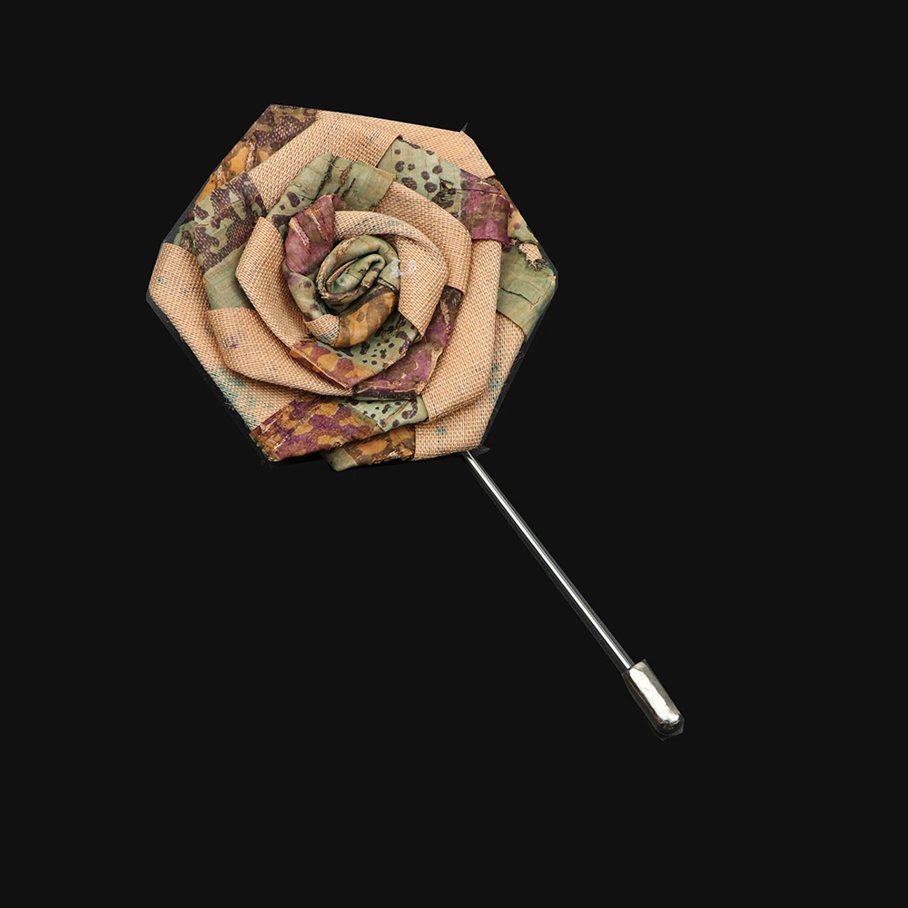 Новинка брошь из пробкового дерева с цветочным узором для мужчин и женщин