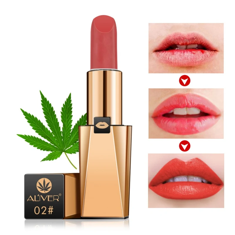 Помада бархатная водостойкая в виде Красной конопляной помады| |