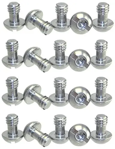 

20 шт. колпачок винты из нержавеющей стали 1/4 дюйма Трипод быстросъемная пластина QR комбинированный Шестигранник/слот для камеры (20)