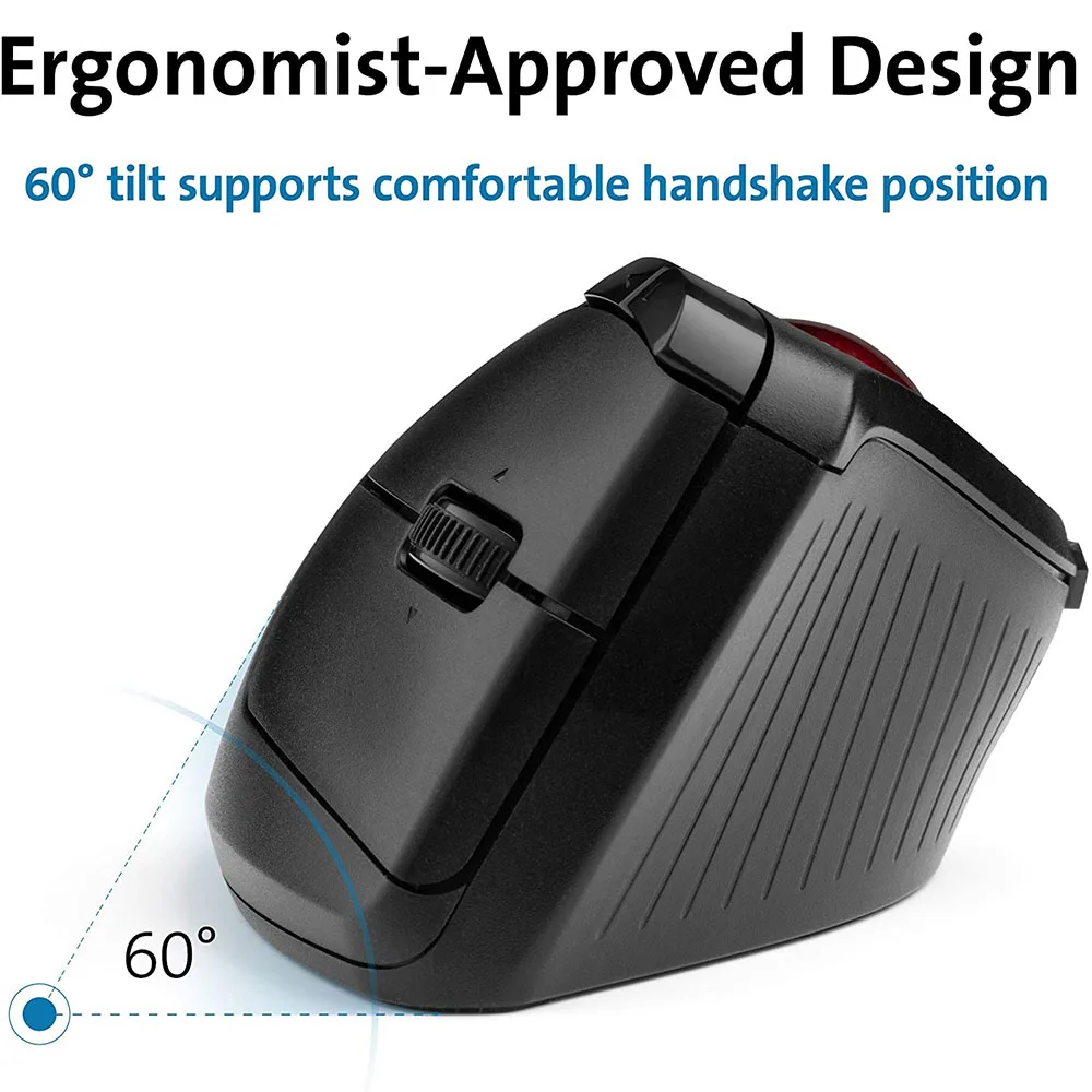 Вертикальная Беспроводная трекбольная мышь Kensington Pro Fit Ergo 2 4 ГГц/Bluetooth *