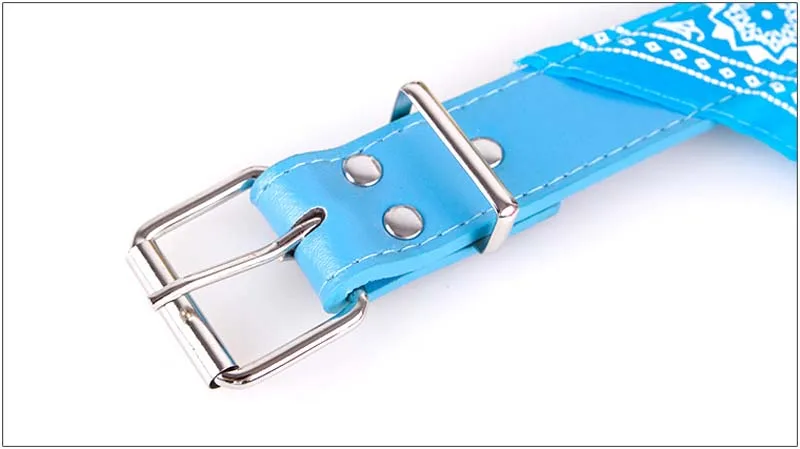 Регулируемый дизайнерский ошейник для собак и кошек черный красный синий