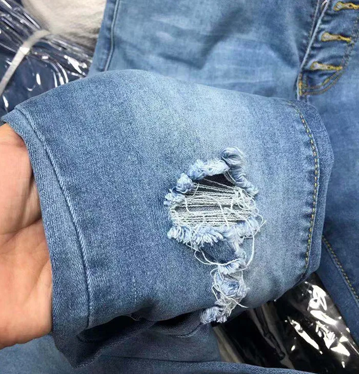 

Fashion Women Jeans Hollow Out Female Denim Pants Buttons Pockets Trousers Streetwear Bottoms Women Flare Jeans