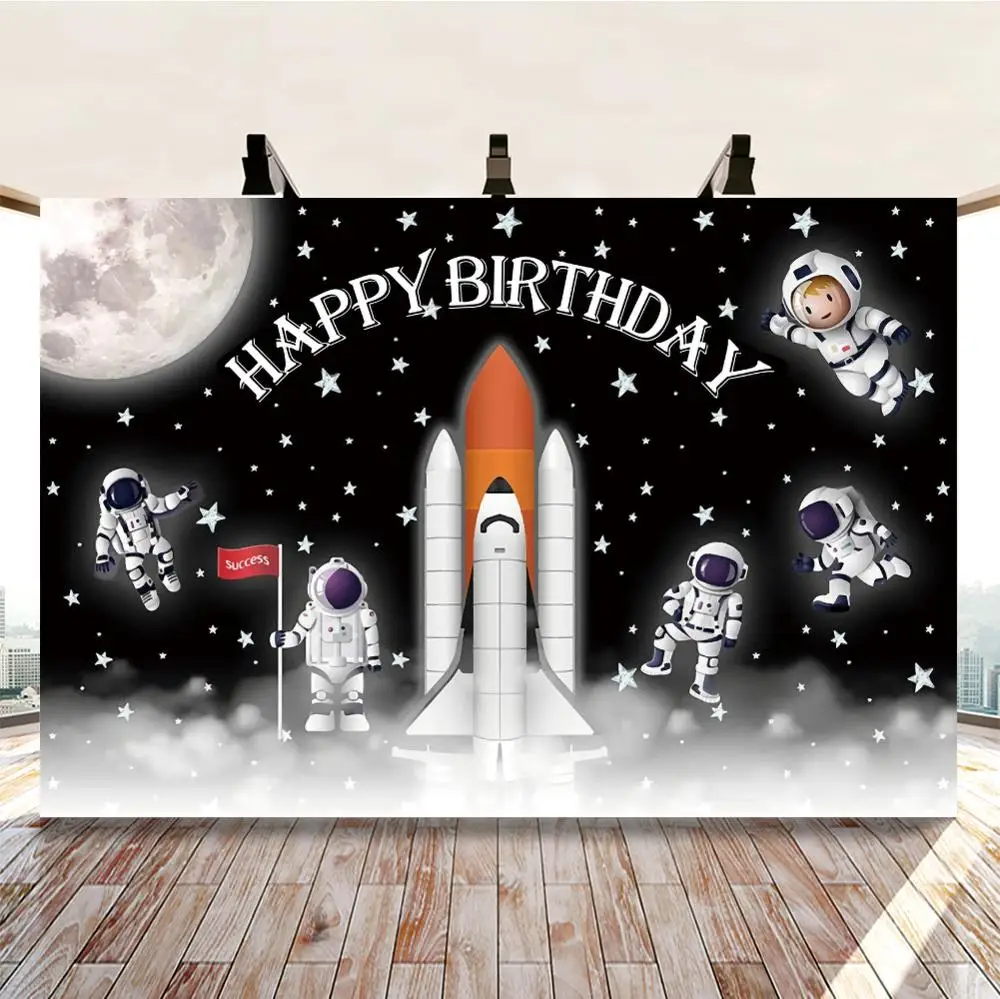 

Yeele на день рождения с изображением космонавта Moon Rocket фон для фотосъемки с изображением вечерние подарок от магазина allenjoy категории люкс дл...