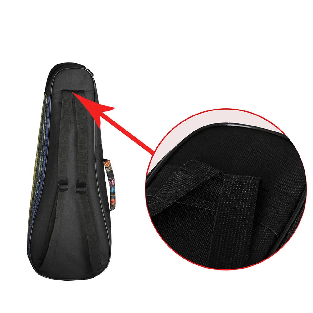Colorful 21&quot Soprano Ukelele Ukulele Uke Bag Backpack Case Ethnic National Style Durable Cotton Thicken Padding &amp Shoulder Strap | Спорт