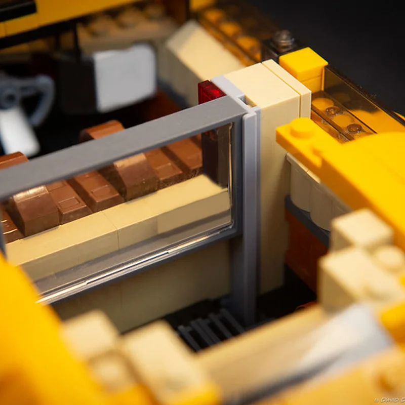 

Buildmoc Technical Yellow Taxi Assembling Children Diy Building Blocks New Year Gift Birthday Gift Boy Toy Model High Difficulty