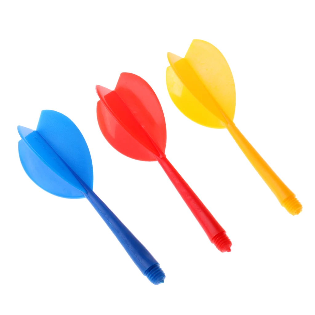 30 шт многоцветные прочные пластиковые дротики вала и Дротика комбо набор дартс