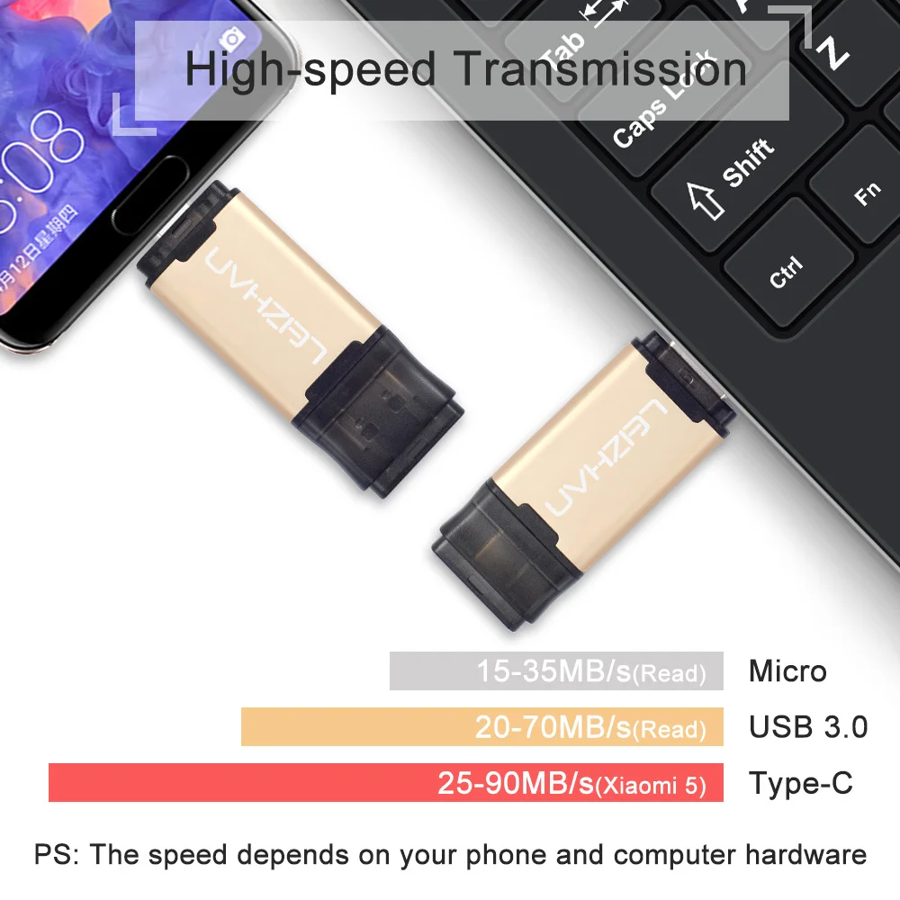 USB флеш накопитель на Android Type c 3 0 Micro Phone Stick для Huawei P30 P20 Samsung S10 S9 S8 S7 S6 S5 128 ГБ 64 32 ГБ|USB