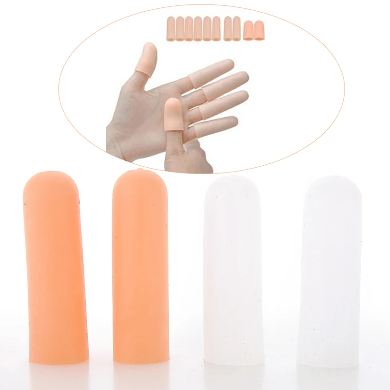 

1pair Portable Silicone Toe Tube Reduce Cracked Skin Pain By Corn Blisters Gel Finger Protector
