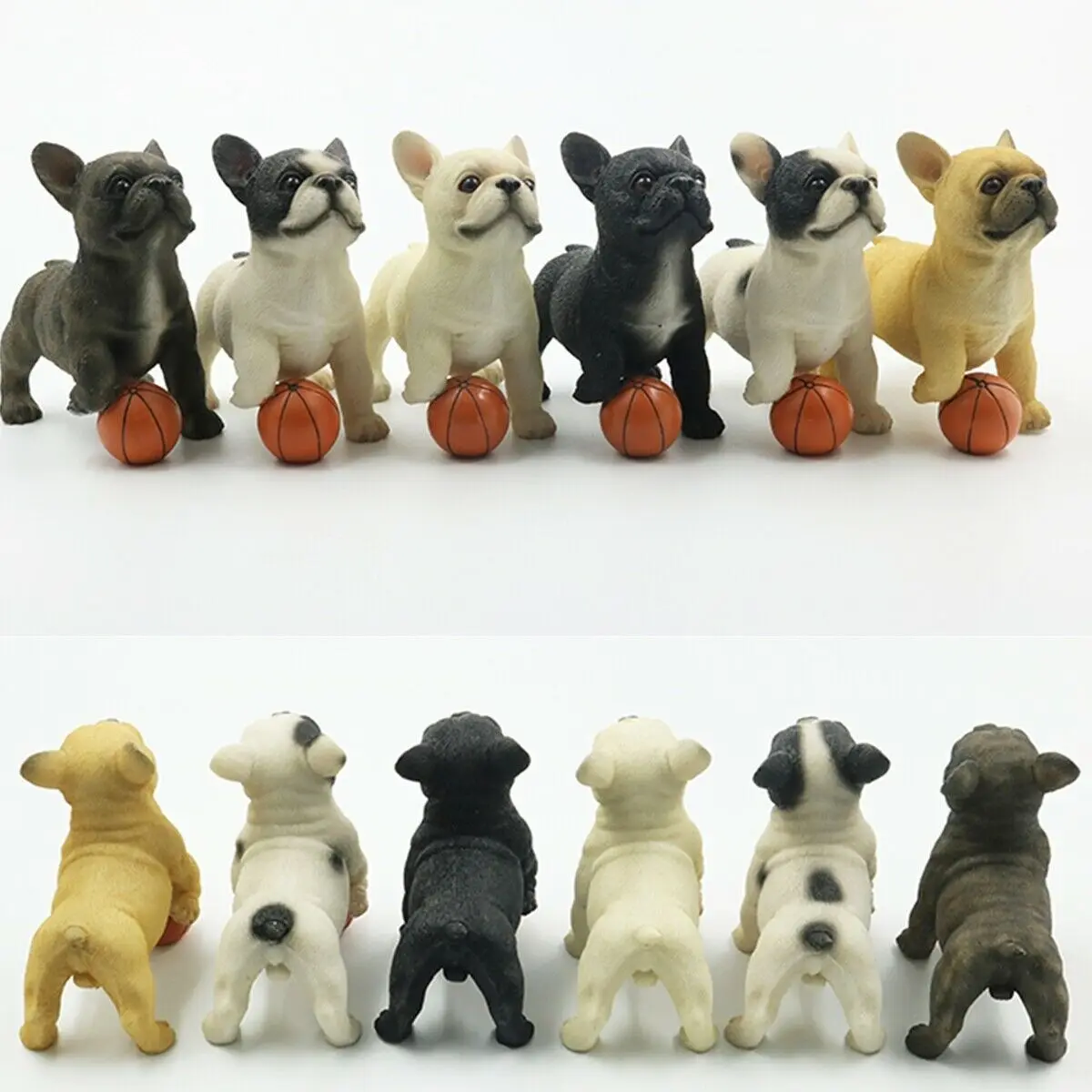 JJM Французский бульдог игровой мяч собака фигурка животного игрушка коллектор