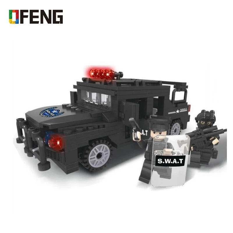 City Police Special Forces Military Figure Bricks SWAT Team Armored Sport Car Weapon Building Blocks Toys 6507 | Игрушки и хобби