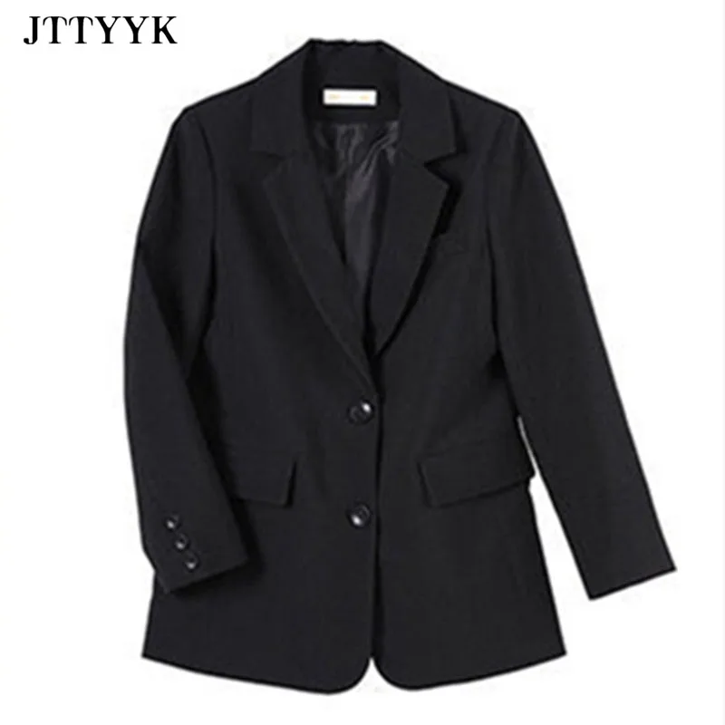 

Black Blazers And jackets Women's Spring 2021 Office Lady Suit Ladies Coats Female Casual Blazers Oversize Elegant Women's Suit