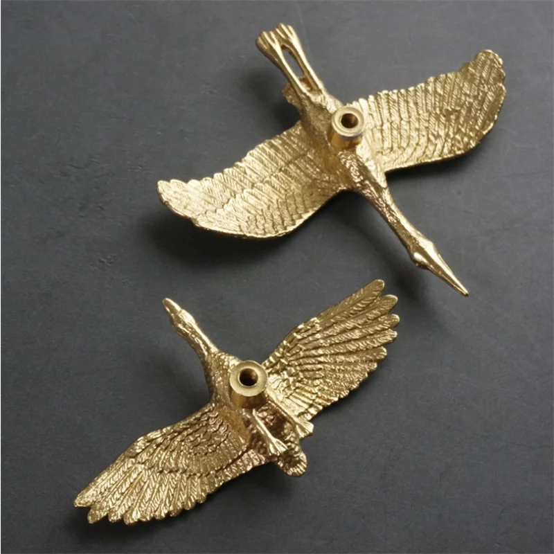 Ручка для ящика LCH в скандинавском стиле латунная ручка форме дикой гусины с