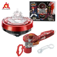 infinity nado 5 deluxe stacking battle pack fiery dragon dual metal ring flashing spinning top gyro animation kid toy