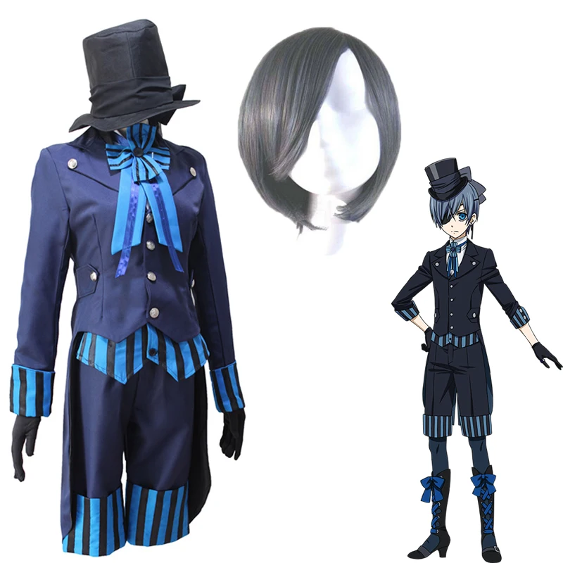 Новинка черный Батлер роскошный костюм для косплея С пассажирской лодкой одежда
