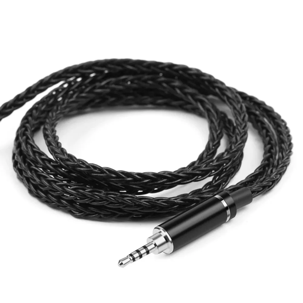 

2.5mm 4 Pole Minijack Earphone Plug Metal Adapter 4-Layer Rhodium Plated 2.5 Balanced Audio Jack Wire Connector Black Silver