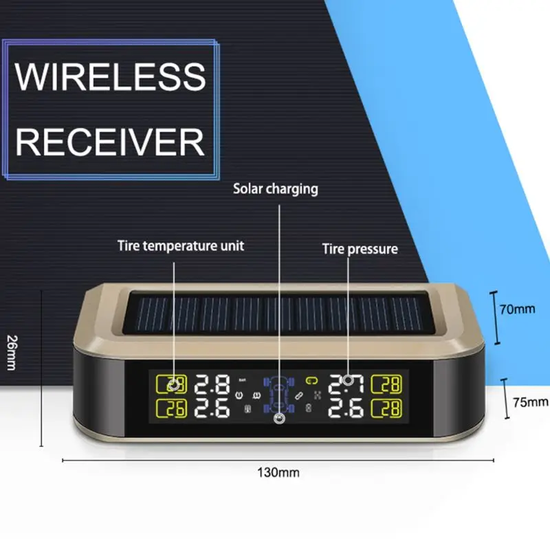 

T601 TPMS Sensor Tire Pressure Monitoring System Universal Wireless Real-time Displays TPMS