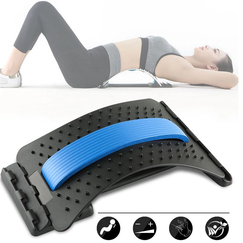 

Back Stretch Massager Stretcher Lumbar Support Relaxation Mate Spinal Pain Relieve Integrated Fitness Equipments Messager