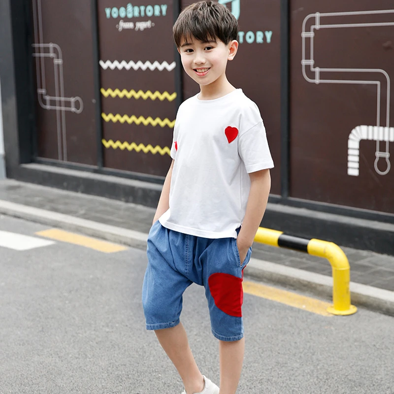 Футболка с коротким рукавом и мультяшным принтом для маленьких мальчиков
