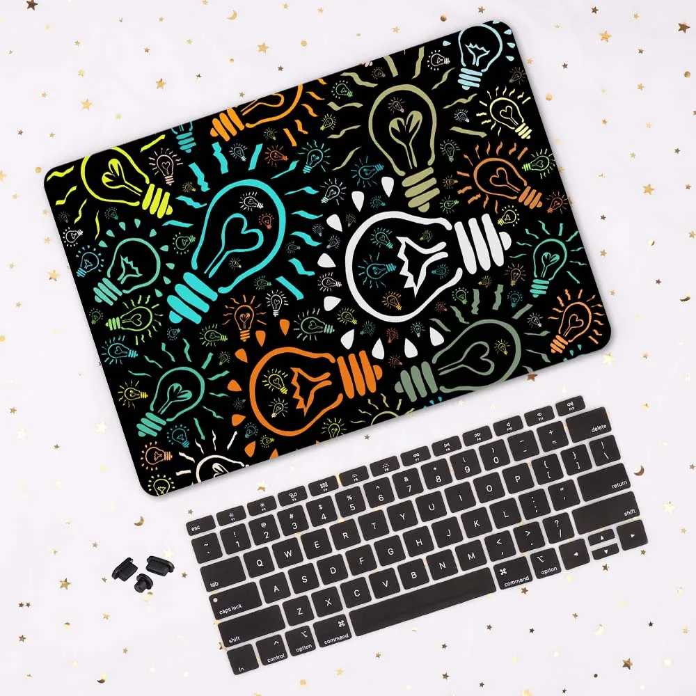 Чехол для ноутбука MacBook Pro, 16 дюймов, A2141, сенсорная панель, пластиковый узор, Жесткий Чехол для Mac book Air Pro 13, A2159, A1932