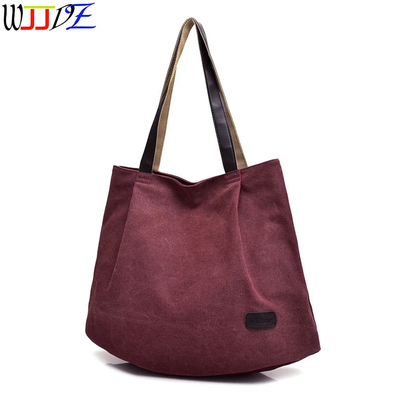 

Women Canvas Handbag Female Shoulder Bags Young Ladies Casual Shopping Bag Girls Large Capacity Handbag Multi color style wjjdz