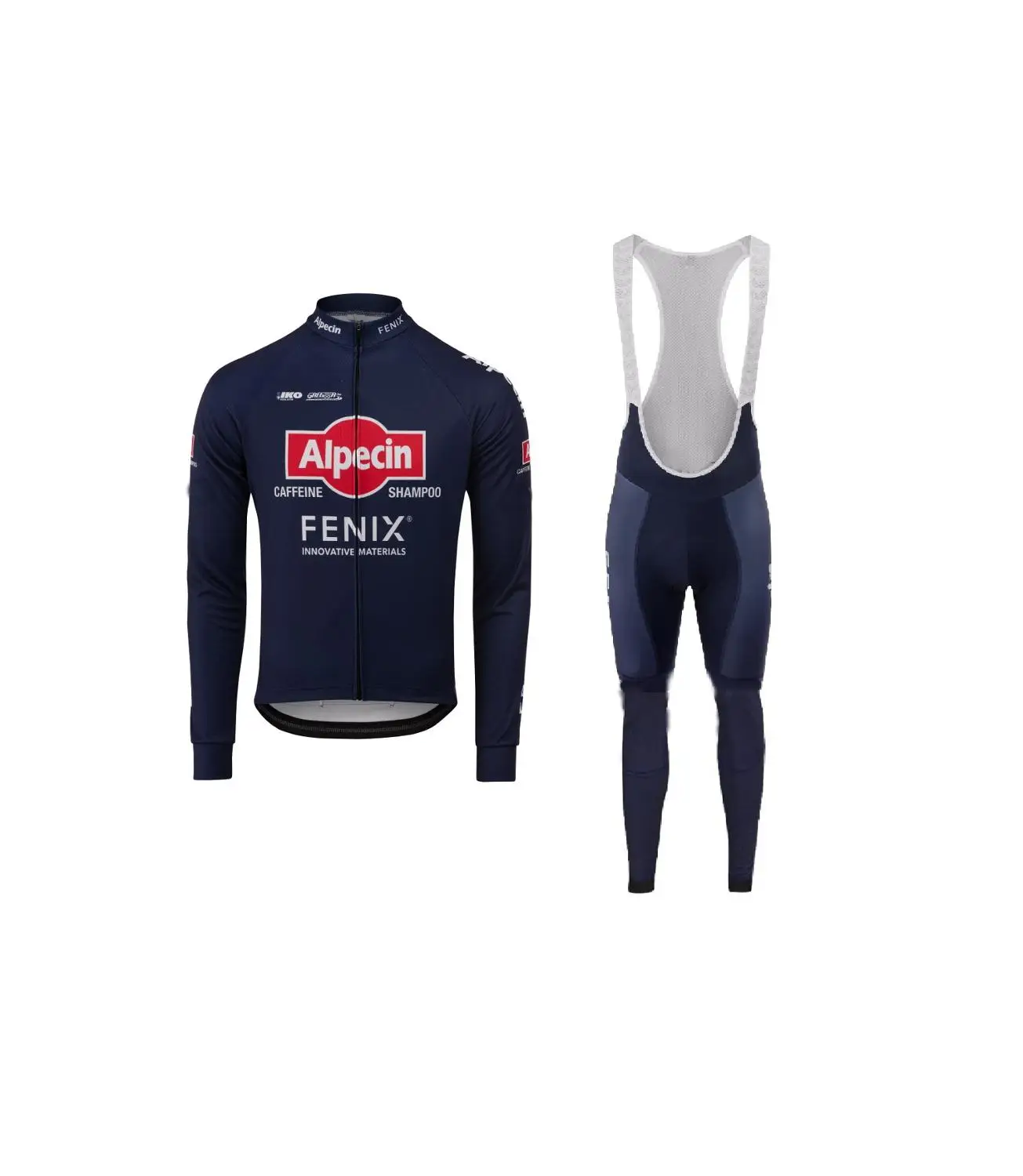 

WINTER FLEECE THERMAL 2020 ALPECIN FENIX TEAM BLUE LONG SLEEVE CYCLING JERSEY WEAR CLOTHES + BIB PANTS SIZE XS-4XL