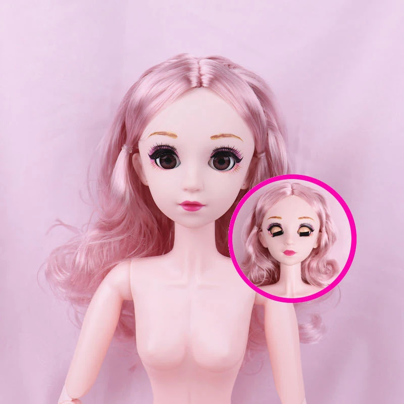 60 см Спящая кукла с мигающими глазами 4D имитация глаз ресницы 1/3 мигающая женская