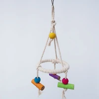 lhxmas parrot supplies toy bird cotton string swing bite toy parrot swing stand stand ladder