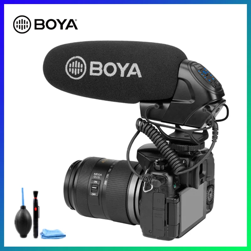BOYA BY-BM3032 на камеру дробовик микрофон усиление 3 шага высокий проходной фильтр