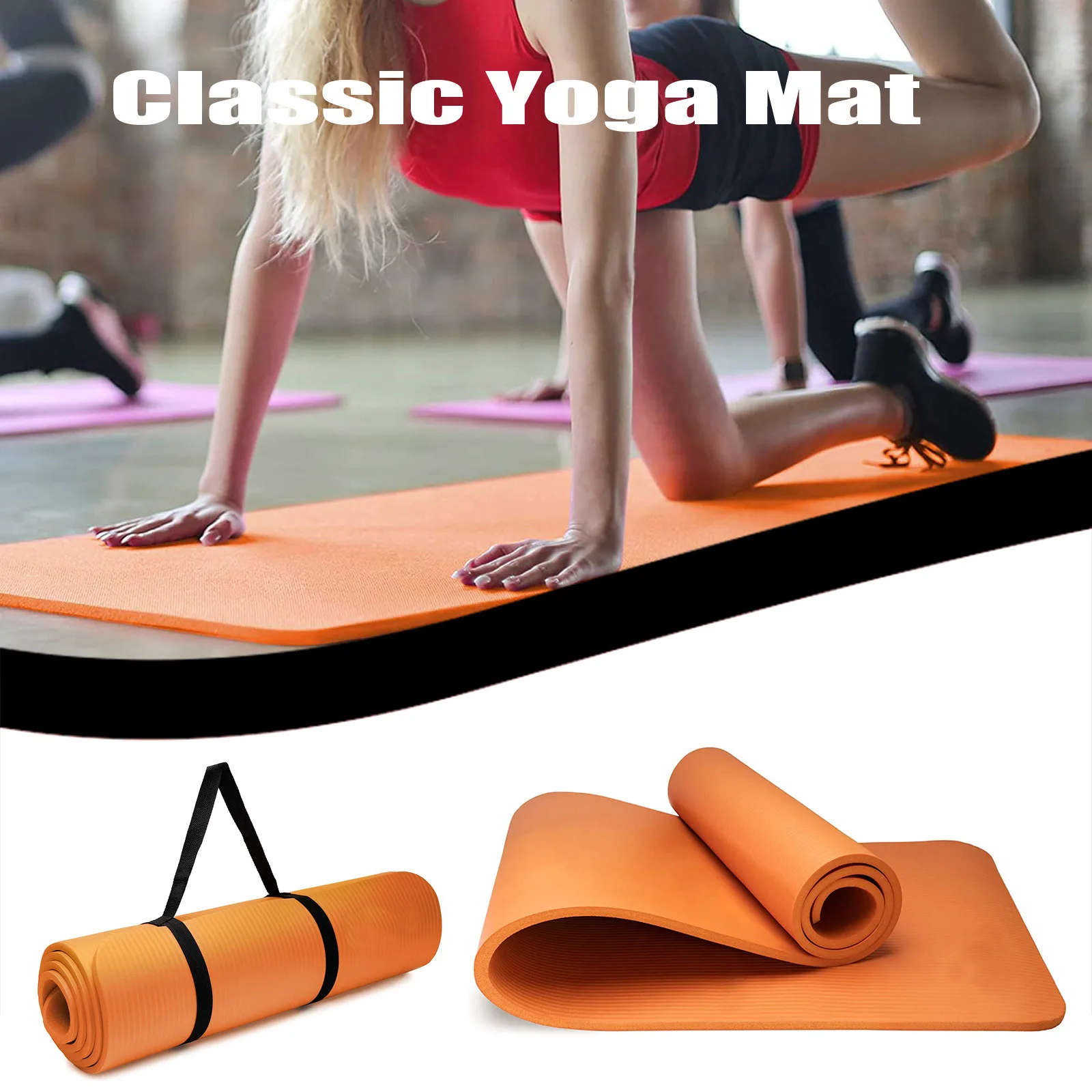 

Yoga Mat Classic Pro Yoga Mat TPE Friendly Non Slip Fitness Exercise Mat Fitness Esterilla Deporte Tapete Yoga