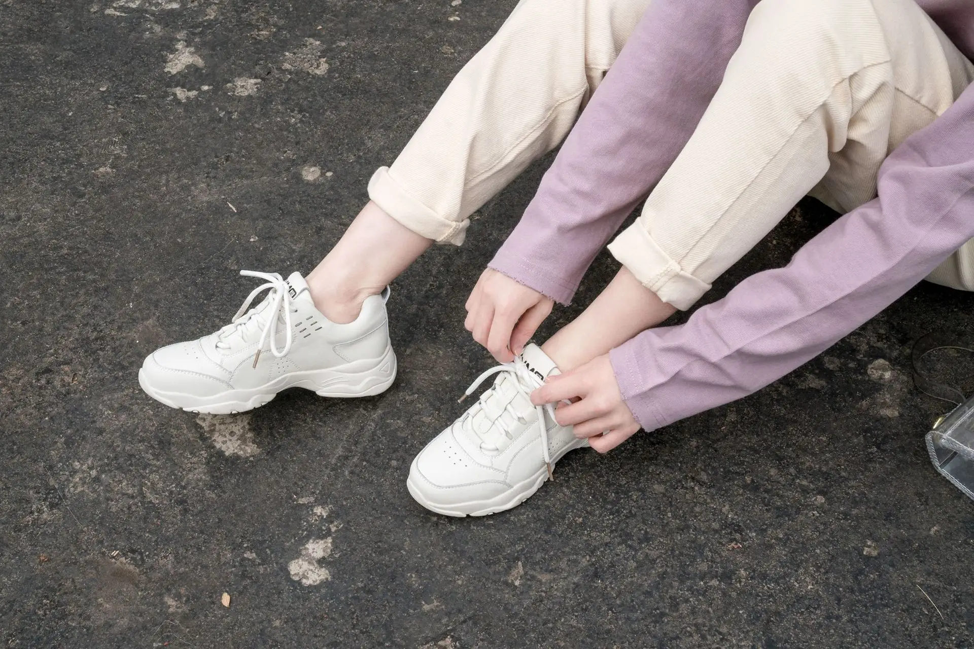 Кроссовки Timalina женские из натуральной кожи Вулканизированная подошва на