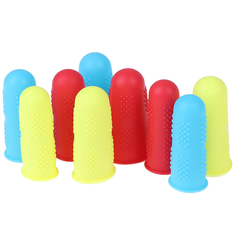 3pcs Silicone Finger Protector Sleeve Cover Anti-cut Heat Resistant Sleeves Great Cooking Kitchen Tools | Дом и сад