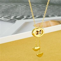 titanium steel love necklace 2021 new female design ins minimalist clavicle chain fashion personality small necklace