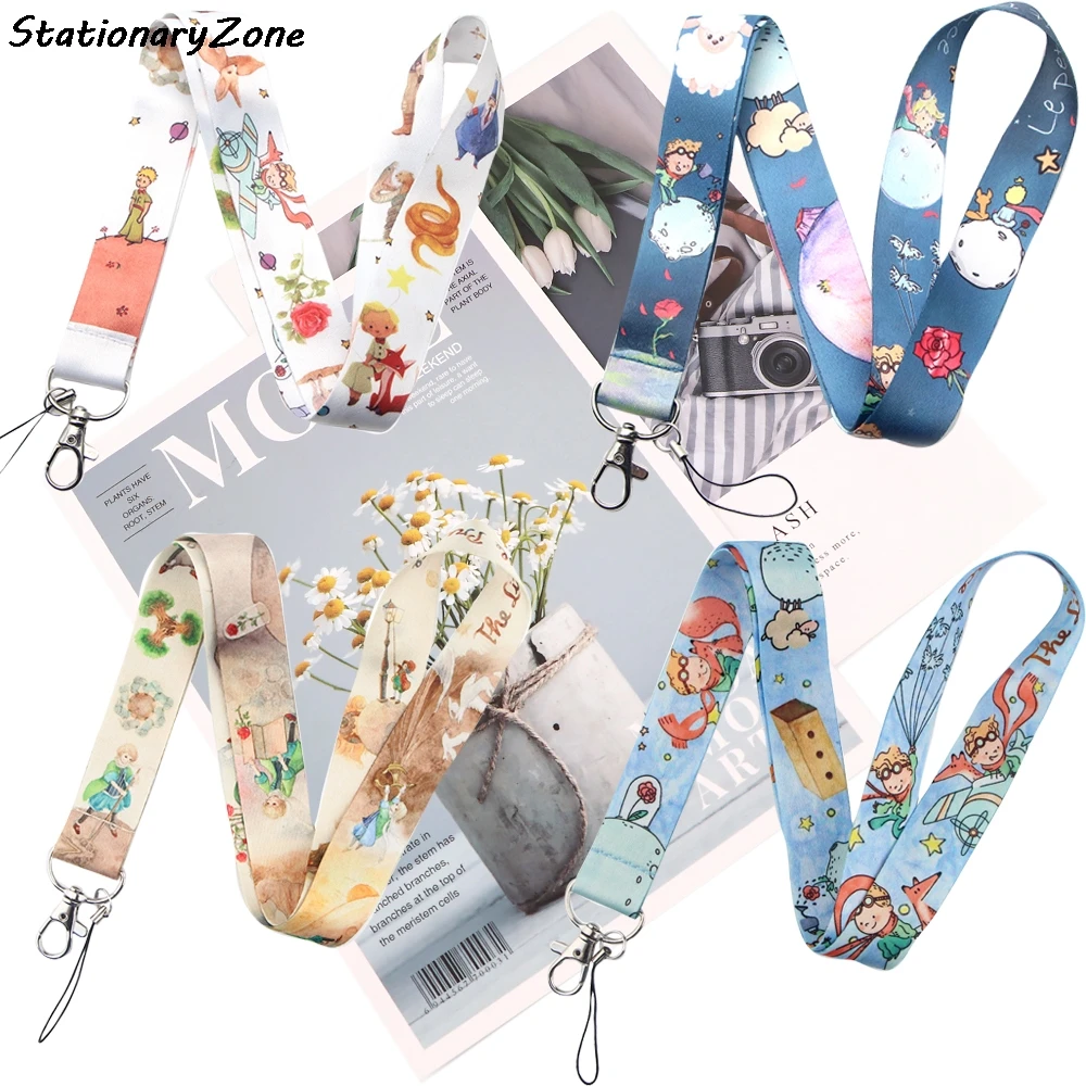 

JY003 Little Prince Creative Lanyard Card Holder Student Hanging Neck Phone Lanyard Badge Subway Accessory Cartoon Card Holder