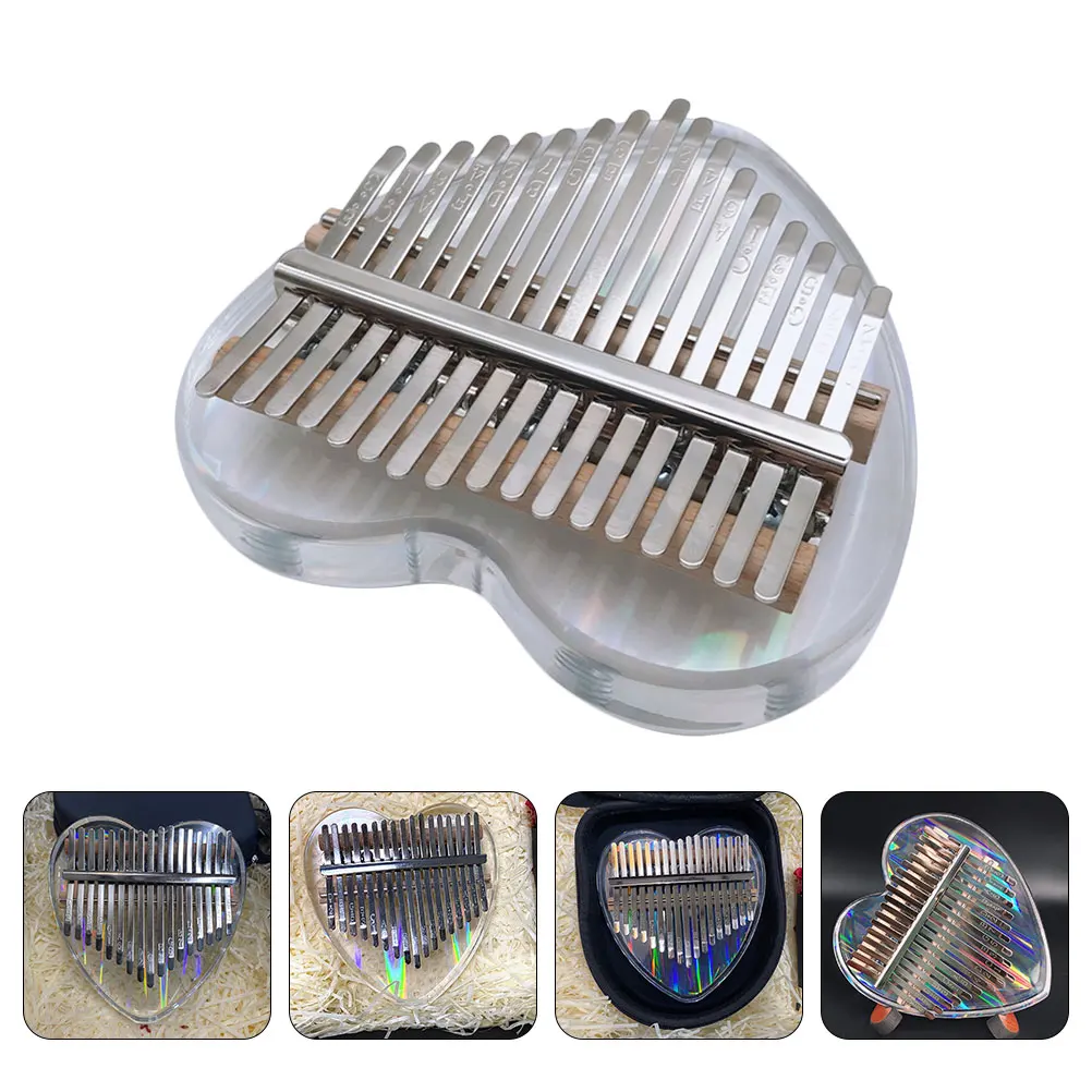 

1 Set Creative Lovely Mini Kalimba Piano Acrylic Musical Instrument Thumb Piano Finger Piano