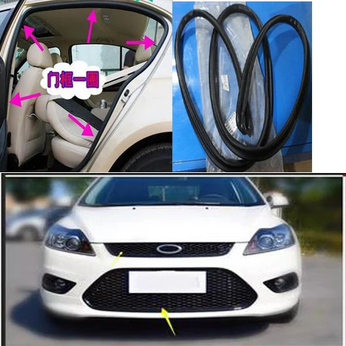 

Rubber Car Door Seal Weatherstrip Car Body Mounted Front Left or Right for Ford Fiesta MK7 2009-2013